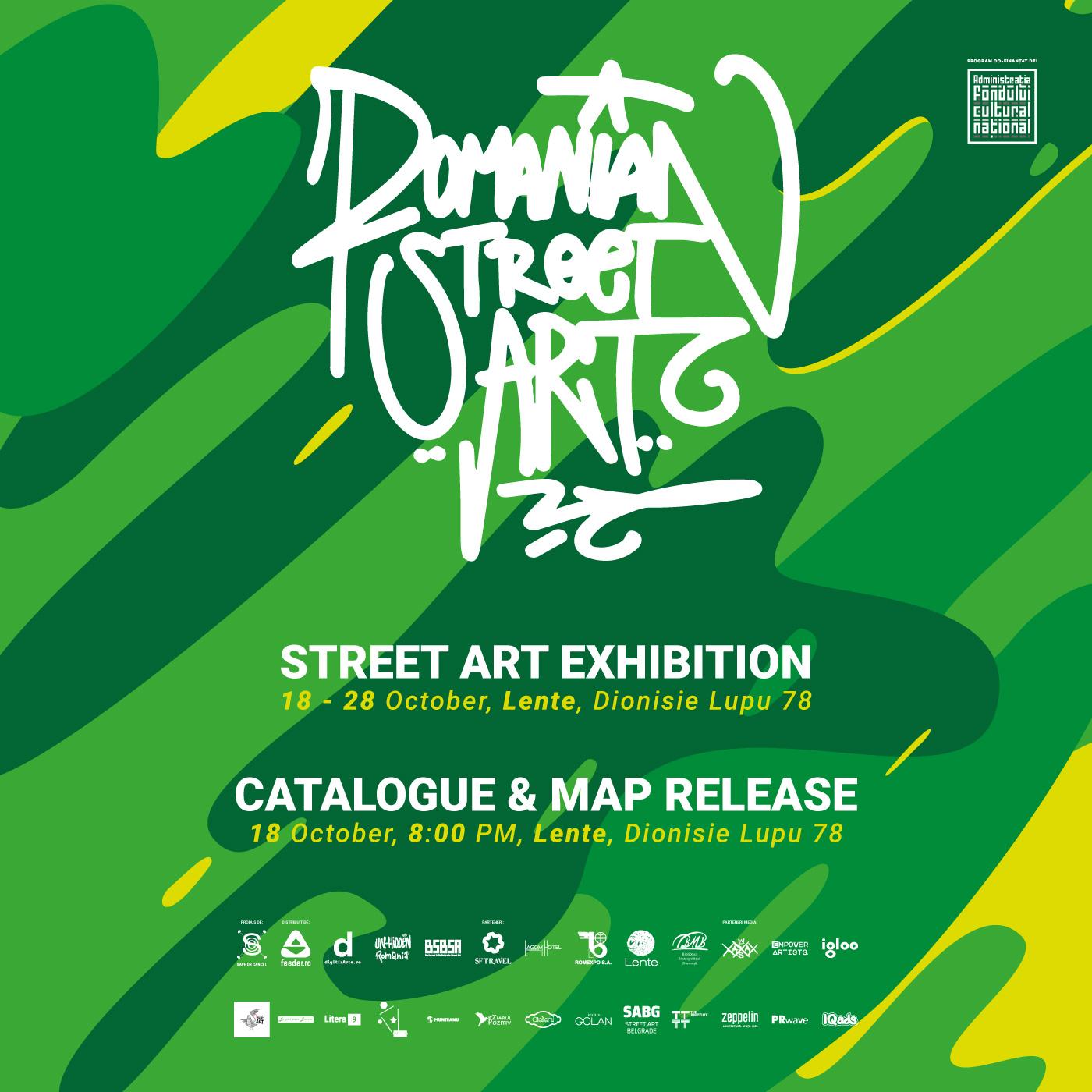 romanian Street Art exhibition and catalogue + printed map release
