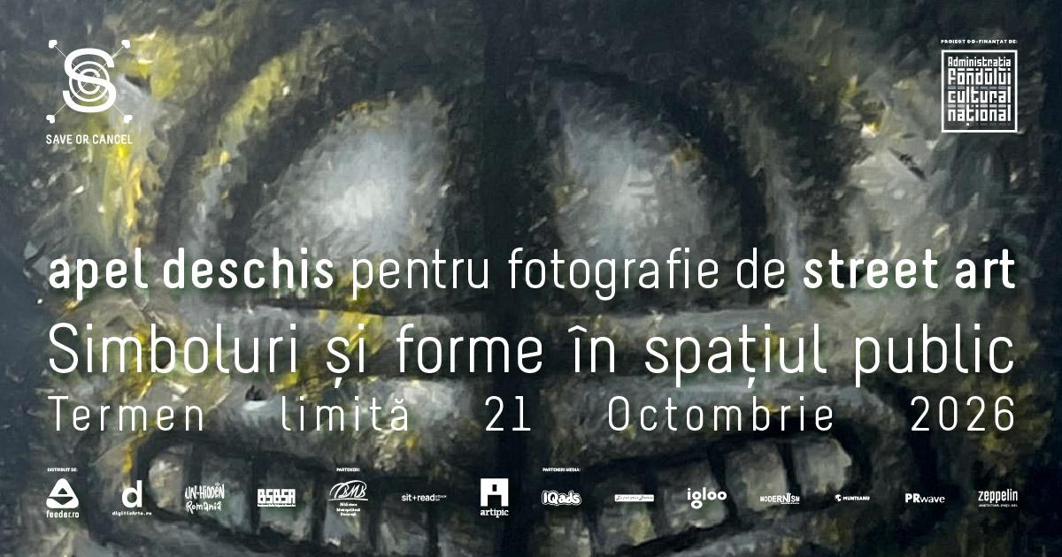 Apel deschis pentru fotografie de street art | Simboluri și forme în spațiul public Apel deschis pentru fotografie de street art | Simboluri și forme în spațiul public